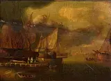 Esaias van de Velde, Ships in Port, oil on panel
