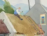 James MacIntyre, Urgent Repairs, 1989, watercolour on paper