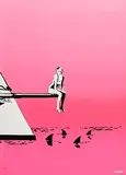 Bambi, Diana with Sharks, silkscreen print - number 28 from an edition of 50