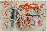 Srik Landscape by John Kingerlee, oil and collage on card, sold Jul 2023