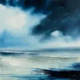 Paula McKinney, Changing Skies, oil on board