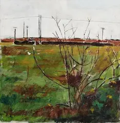 James May, Winter Landscape, oil on board
