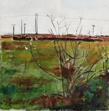 James May, Winter Landscape, oil on board