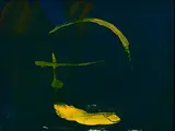Gerald Davis, Golden Cross, 1987, mixed media on paper