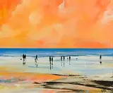 Paula McKinney, Warm Summer's Evening, oil on board