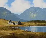 Eileen Meagher, Famine Cottage, Roundstone Bog, Connemara, 1999, oil on canvas
