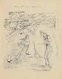 Sound Advice by John Butler Yeats, pen and ink on paper, sold Jun 2023