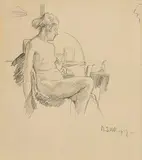 Mainie Jellett, Relaxing Female Nude
