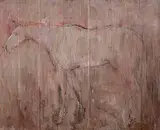 Basil Blackshaw, Study of a Horse, oil on card