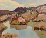 Letitia Marion Hamilton, Lake in Connemara, c.1950, oil on canvas