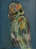 Daniel O'Neill, Head of a Man, oil on board