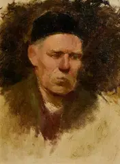 Head of a Gentleman by Mainie Jellett, oil on canvas, offered Jun 2023