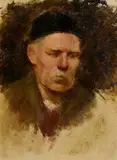 Mainie Jellett, Head of a Gentleman, oil on canvas