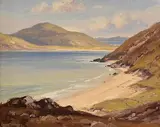 Frank McKelvey, Calm Morning, Donegal, oil on canvas board