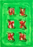 Neil Shawcross, Egg Cups, 2005, acrylic on paper