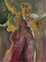 Gerald Davis, Rising, 1987, oil on canvas