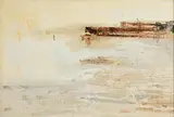 A Desolate Shore by Terence P. Flanagan, oil on board, offered Jun 2023