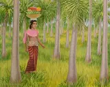 Charles Baskerville American, The Coconut Plantation, 1969, oil on canvas