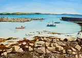 Sian Maguire, Low Tide, Ervallagh, Roundstone, 2023, oil on canvas