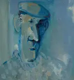 Donegal Farmer by George Campbell, oil on board, sold Jun 2023