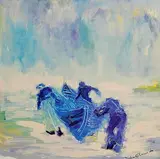 Declan O'Connor, Riders to the Sea, 2007, oil on board