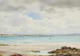 Marble Hill Strand, Port na Blagh, Donegal by Frank Egginton, watercolour on paper, sold Jun 2023