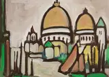 Markey Robinson, Venice, gouache on board