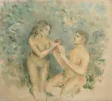 Stella Steyn, Adam and Eve, oil on canvas