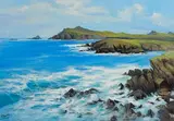 Annemarie Bourke, Sybil Head, Dingle, oil on canvas