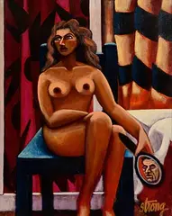 Rachel Strong, The Mirror, oil on canvas
