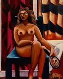Rachel Strong, The Mirror, oil on canvas