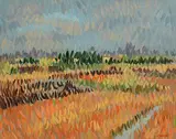 Bogland, Near Claremorris, Co. Mayo by Desmond Carrick, oil on board, sold Jun 2023