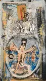John Kingerlee, Untitled, 1986, oil and collage on board