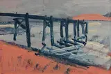 Sea at Hollywood by Brian Ballard, 1999, oil on board, sold Jun 2023