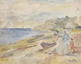 Ronald Ossory Dunlop, Coast Scene, Normandy, oil on canvas