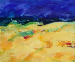 Clement McAleer, Sunlit Dunes, 2004, acrylic on paper