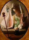 Stuart Morle, Homage to Chardin, oil on board