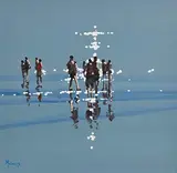 John Morris, Into the Light, oil on board