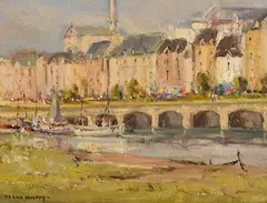 Frank Murphy, Trouville Normandy, oil on canvas