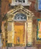 Aidan Bradley, Georgian Dublin, oil on canvas laid on board