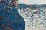 Early Morning, River Dordogne by Arthur K. Maderson, oil on board, sold May 2023