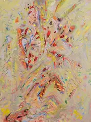 Tony O'Malley, Aeolus and Pond, 1994, oil on canvas