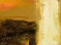 Hughie O'Donoghue, Fallen Angel V, 2006, oil and photo montage on canvas