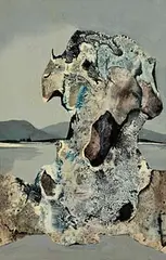 Colin Middleton, Surreal Landscape, 1970, oil on board