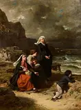 Pierre Jean Edmond Castan, Waiting for the Catch, 1869, oil on canvas