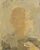 Basil Blackshaw, Man with Cigarette, oil on canvas