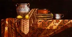 Martin Mooney, Still Life with Marrow, 1999, oil on board