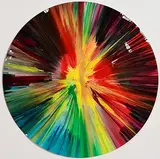 Damien Hirst British, Circle Spin Painting