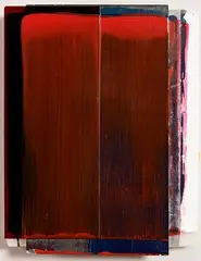 134 Lens by Ciarán Lennon, mixed media on panel laid on foam, sold May 2023