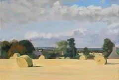 Blaise Smith, Summer Hay, 1998, oil on gesso panel
